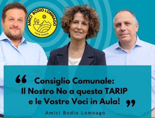 Dichiarazione di voto – Consiglio Comunale Bodio Lomnago – 30 aprile 2025